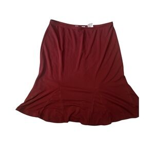Elegant Red Wine Women's Skirt